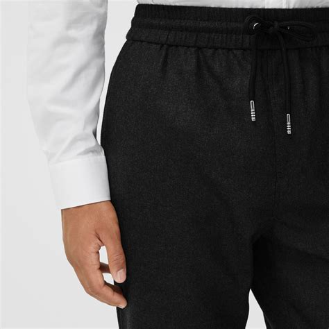 Wool jogging pants in Black for Men 